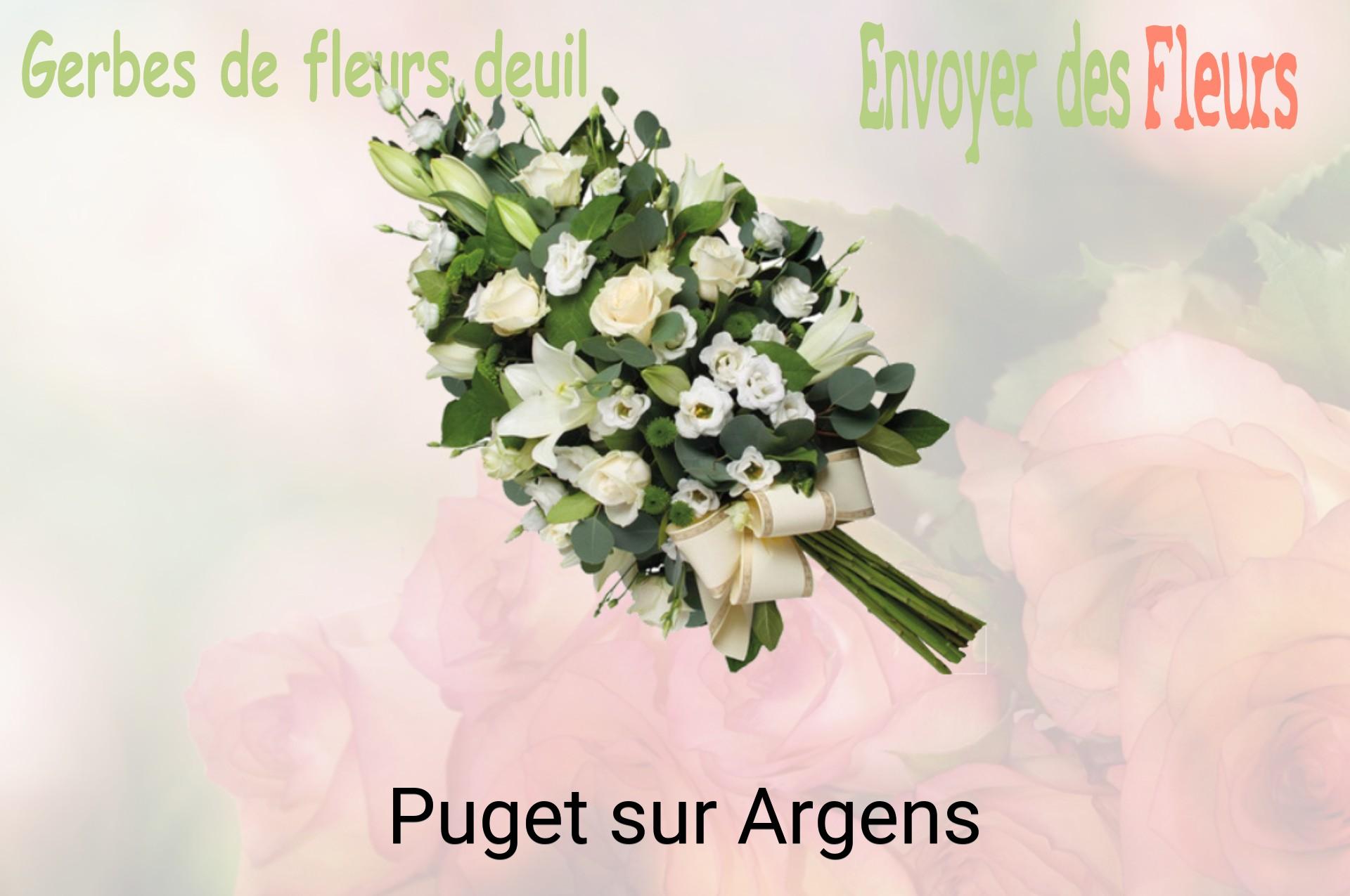 Gerbe de fleurs de deuil livrée à Puget-sur-Argens